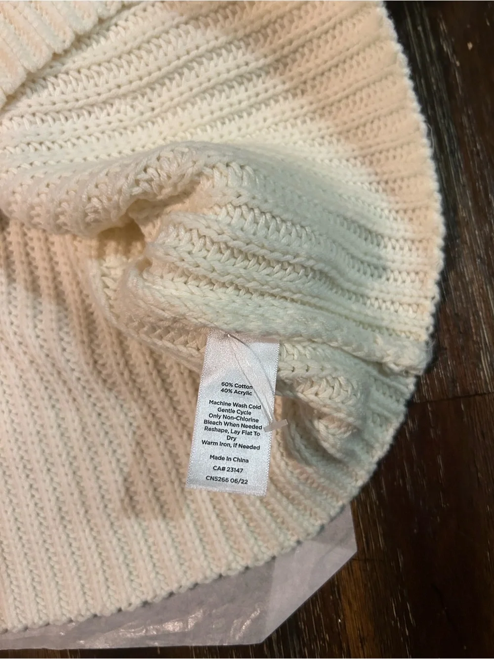 NWOT HavenWell Within off white color Button-Up Mock Neck Sweater
